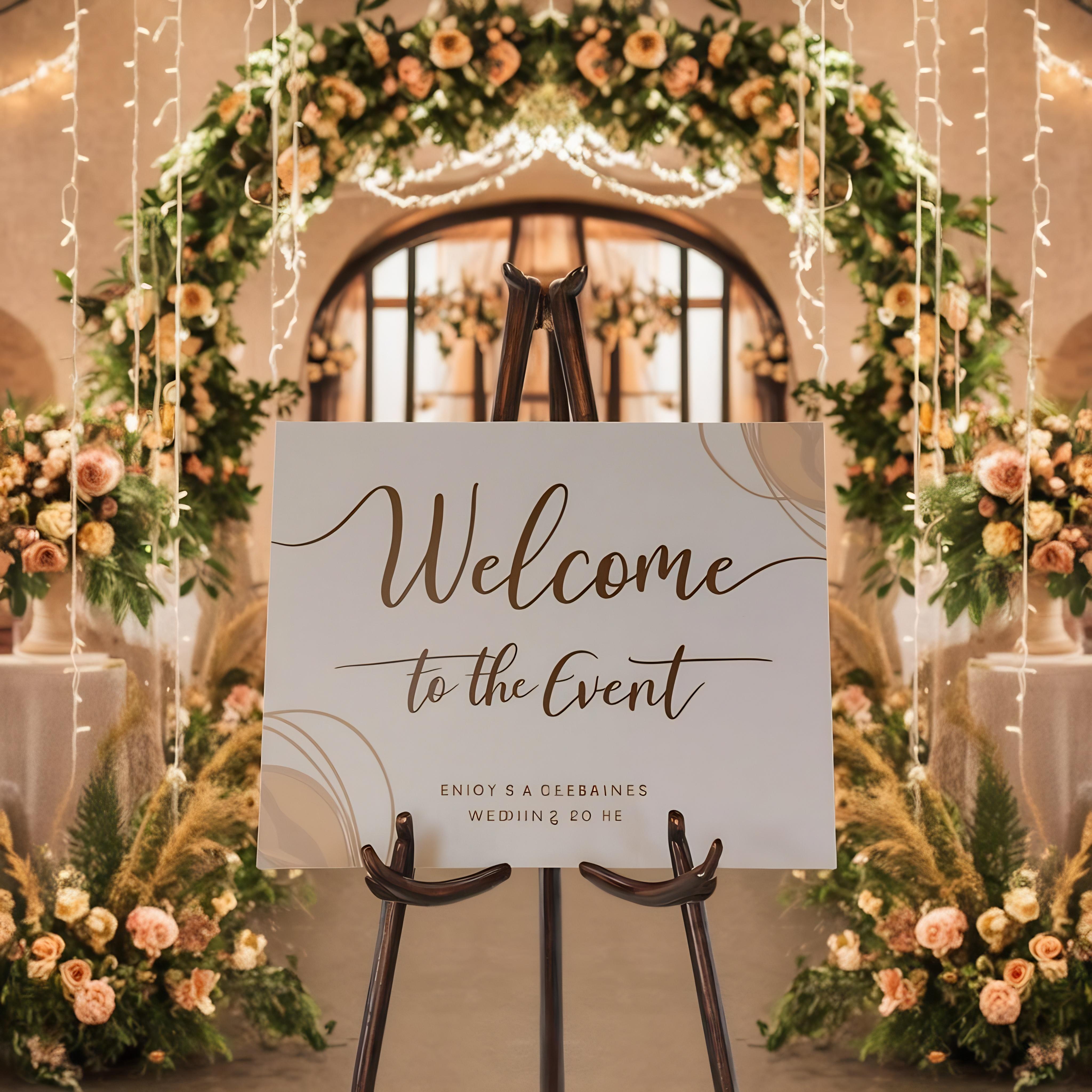 wedding-decor-sign-welcome-event